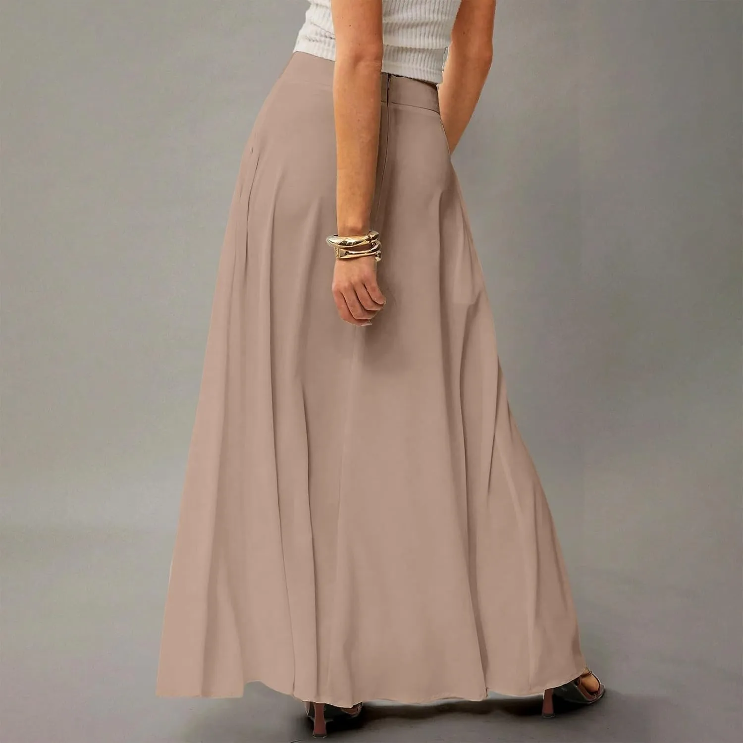 Women's 2025 Bohemian Long Floral Skirts Flowy High Waist Floral Maxi Skirt Summer Regular Trendy Skirts