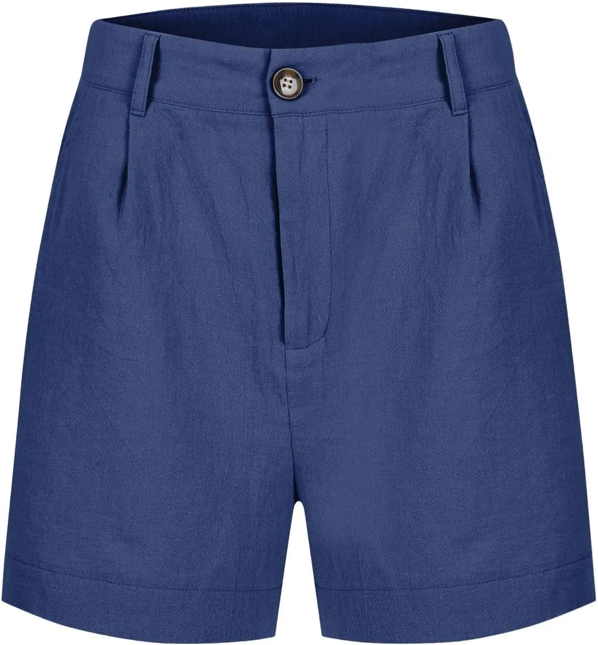 Women's Cotton Linen Shorts Summer Dressy Shorts Trendy High Waisted Bermuda Shorts Casual Comfy Wide Leg Shorts