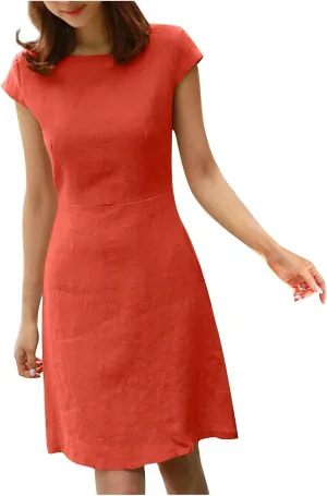 Womens Sun Dresses Sleeve Dresses Sun Dresses for Women Turtle Neck Linen Floral Midi Boho Shirt Sun Dresses