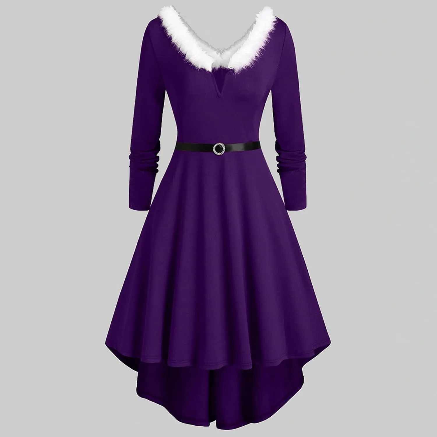 Xmas Dresses for Women Plain Party Swing Vintage Cocktail Dress 2023 Elegant Comfy Asymmetrical Flowy Formal Dresses
