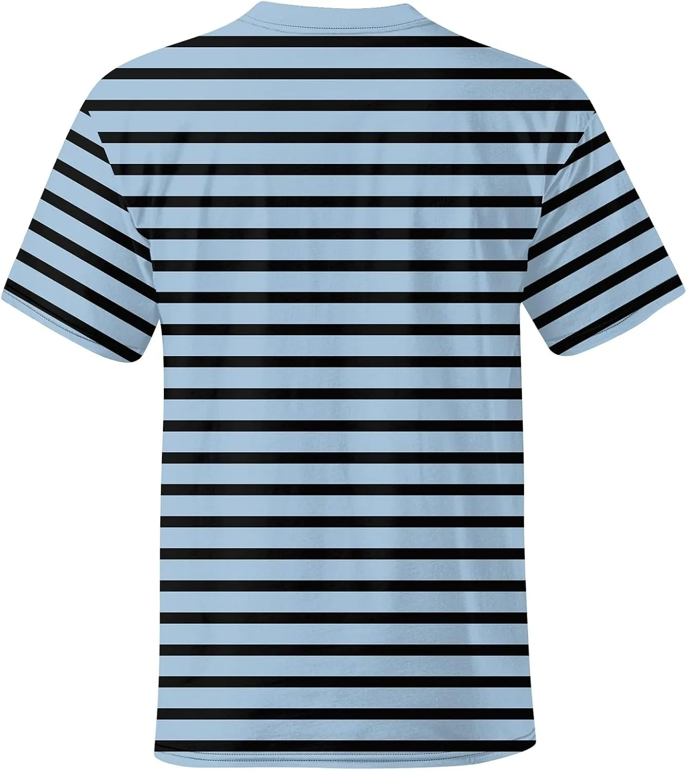 Ymosrh Men's Fashion Tshirts Casual Striped Short Sleeve Crewneck Summer Basic Tee Shirts, S-4XL