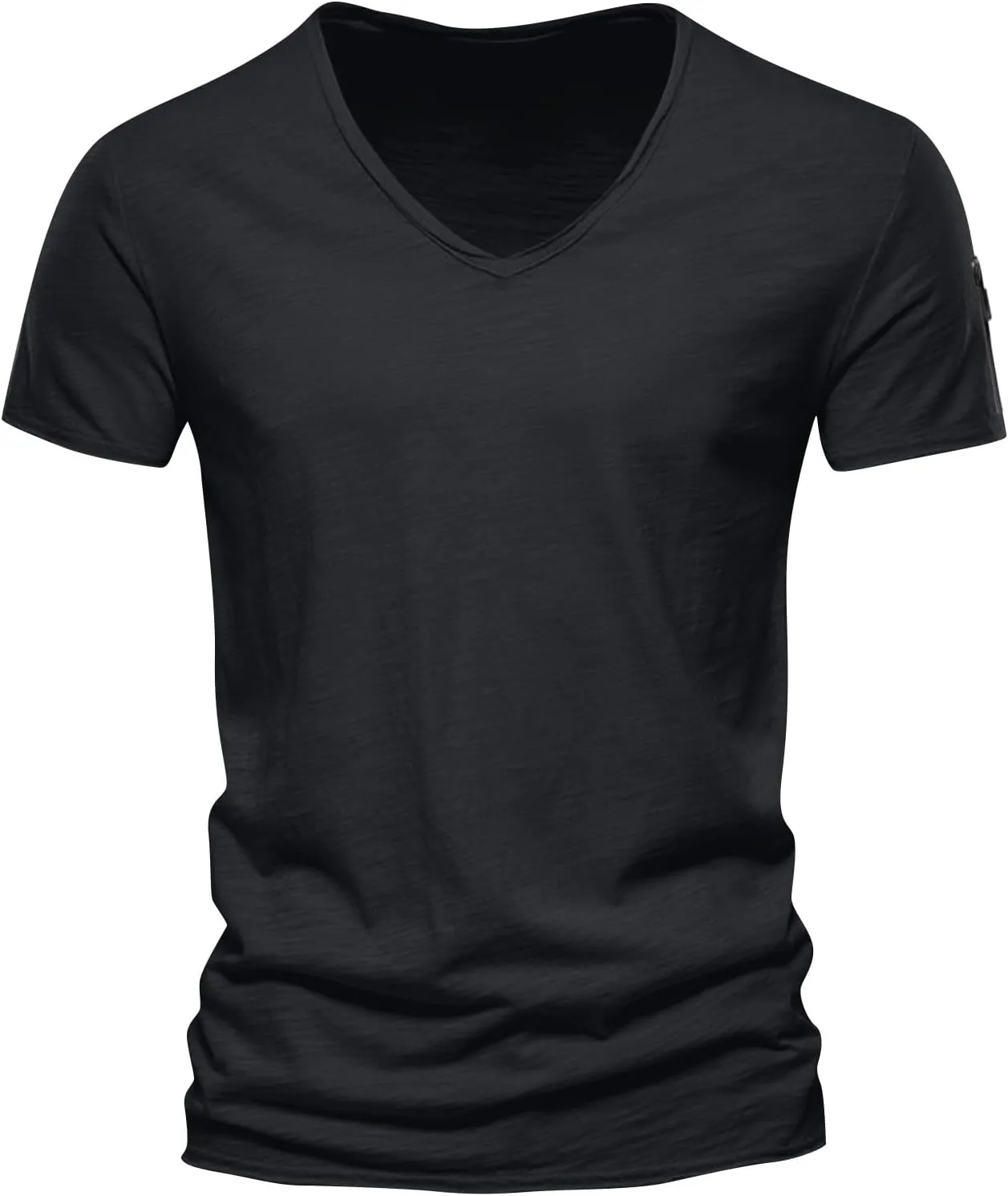 Ymosrh Men's Shirts Casual V-Neck T Shirts Soft Tee Lightweight Summer Shirts Casual, M-5XL