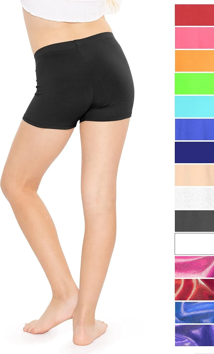 Youth Girl's Stretch Cotton Booty Shorts